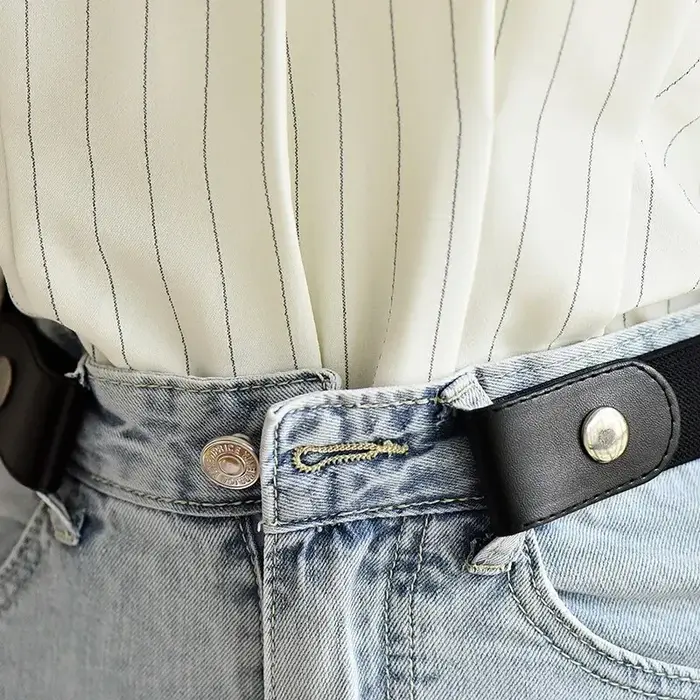 Ceinture élastique extensible réglable, Invisible, sans boucle, pour femmes et hommes, pantalons en