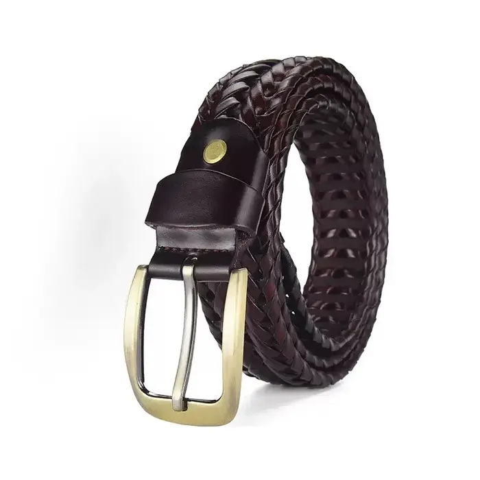 Ceinture tressée décontractée pour homme