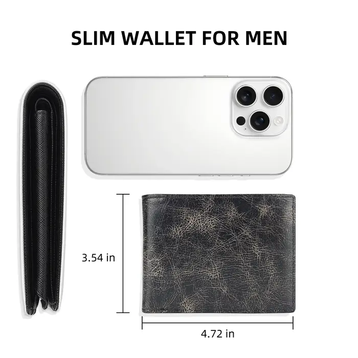 Portefeuille mince pour hommes
