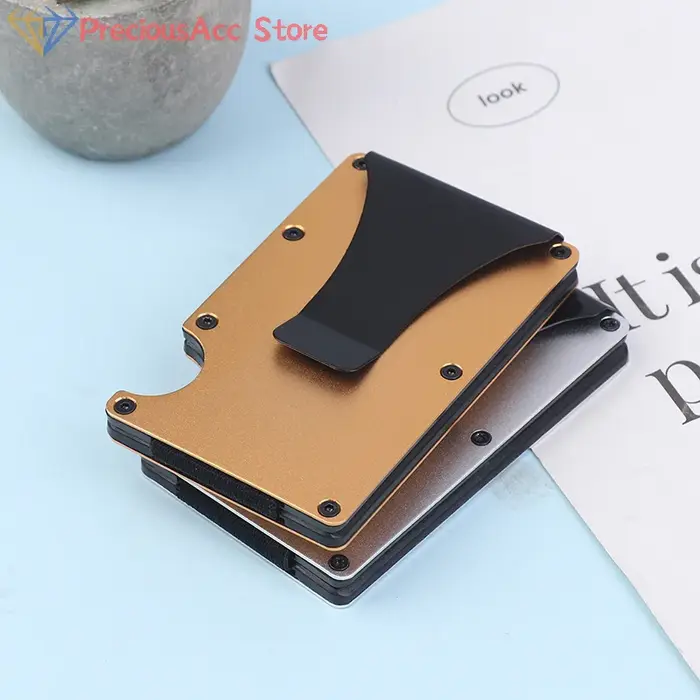Portefeuille minimaliste pour hommes et femmes - Portefeuille RFID fin