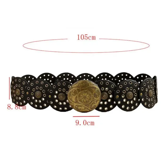 Ceinture Ajustable Vintage en PU pour Femme