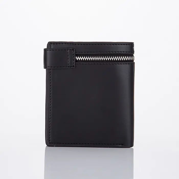 Portefeuille en cuir PU pour hommes pliable Rivet rétro Biker
