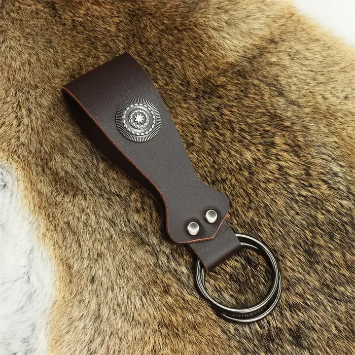 Ceinture noire/marron/de style médiéval et Renaissance avec clip pour jupe - Lanière