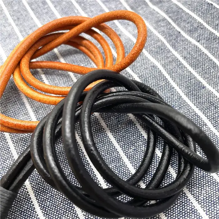 Porte-clés de voiture en cuir véritable de vache