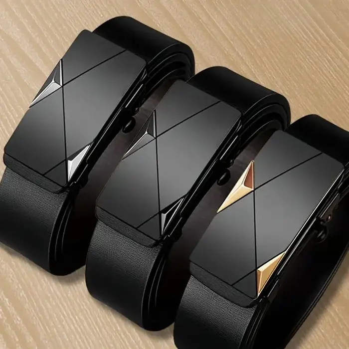Ceinture en cuir pour hommes mode boucle automatique peau de vache ceintures masculines de luxe concepteur