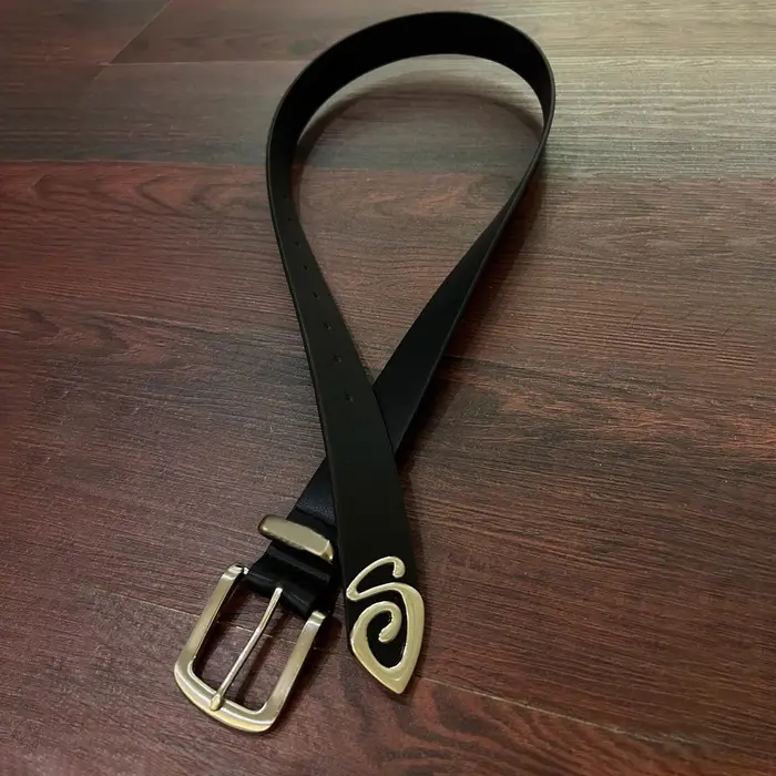 Ceinture pour femme avec boucle rotative noire