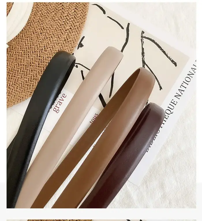 Ceinture en cuir véritable pour femme