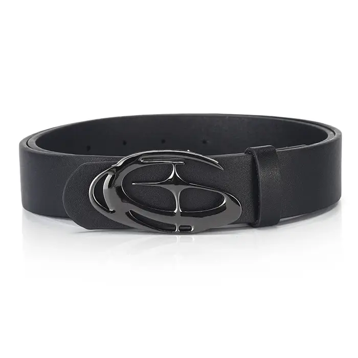 Ceinture à boucle lisse pour hommes