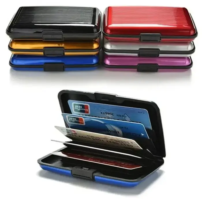 Porte-carte bancaire en aluminium pour hommes