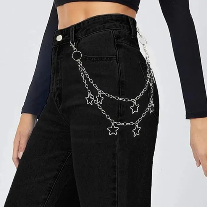 Chaîne de taille Double couche étoile pour hommes