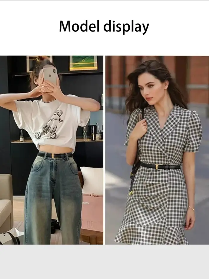 Ceinture pour femmes, ceinture à boucle à ardillon de haute qualité