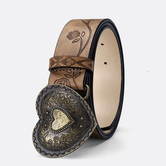 Ceinture unisexe de haute qualité avec boucle lisse, ceinture de couple tendance, ceinture simple po
