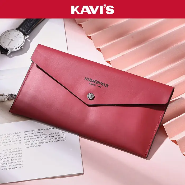 Portefeuille en cuir véritable pour femmes