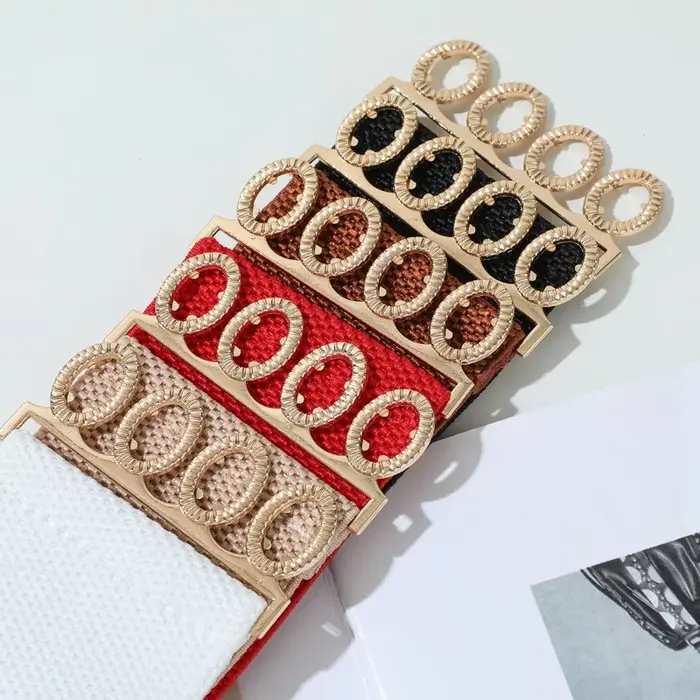 Ceinture large élastique tendance et minimaliste pour femme