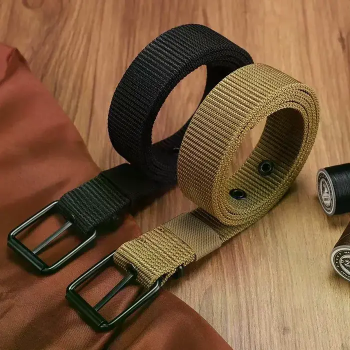Ceinture en toile poreuse pour homme
