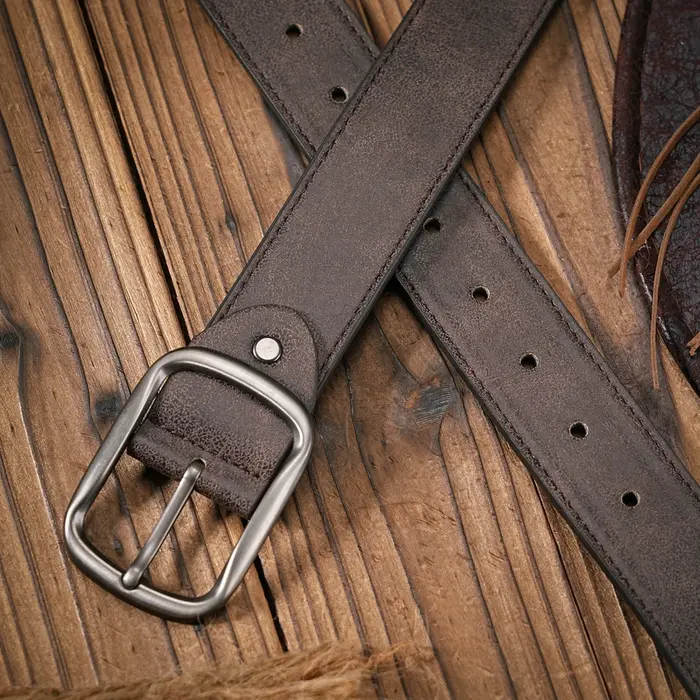 Hommes - Femmes - Western Denim - cuir pu - Ceinture - Jeans vintage avec boucle sculptée ceinture m