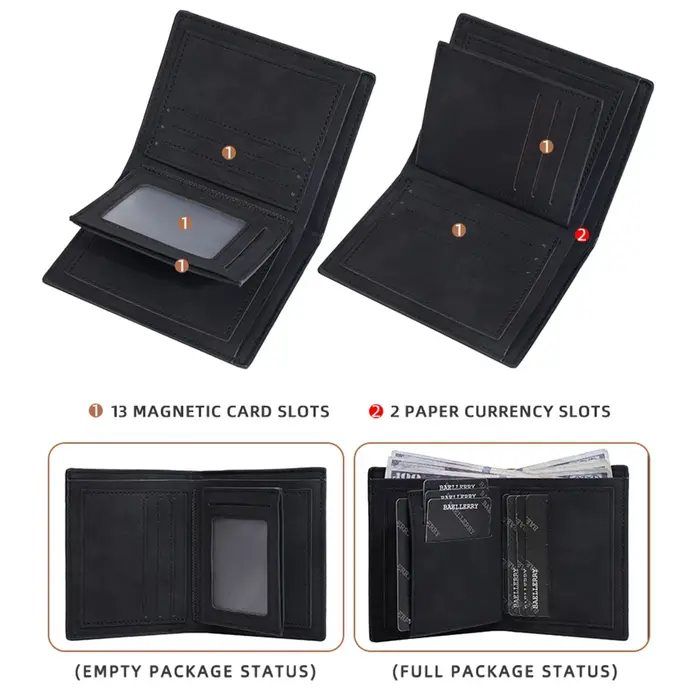 Baellerry haute qualité hommes court portefeuille porte-Photo Simple mince mâle porte-monnaie porte-cartes et