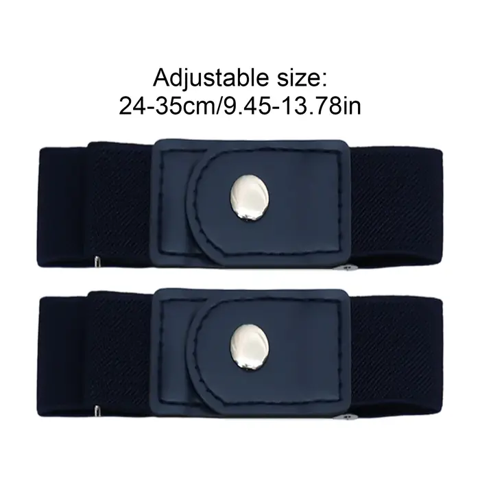 1 paire de ceinture élastique sans boucle