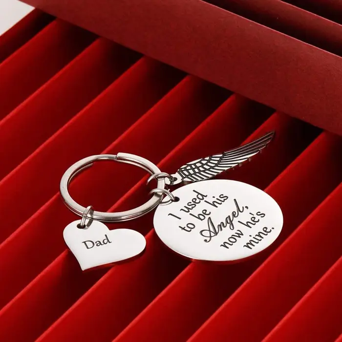 Porte-clés cadeau commémoratif pour père