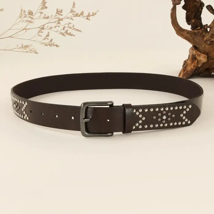 Ceinture à rivets style punk vintage