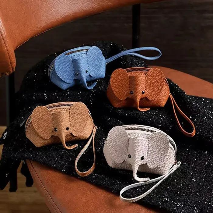 Thaïlande bébé éléphant portefeuille Cosplay Anime Pu sac à main