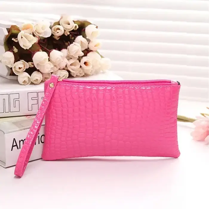 Portefeuille crocodile pour femme