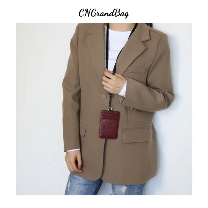 Porte-cartes de crédit en cuir véritable pour hommes et femmes