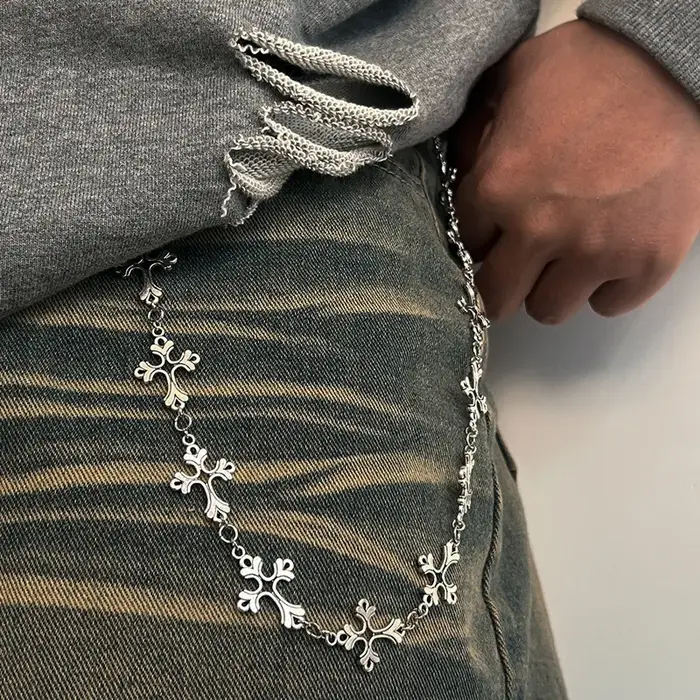 Chaîne de pantalon en jean Punk