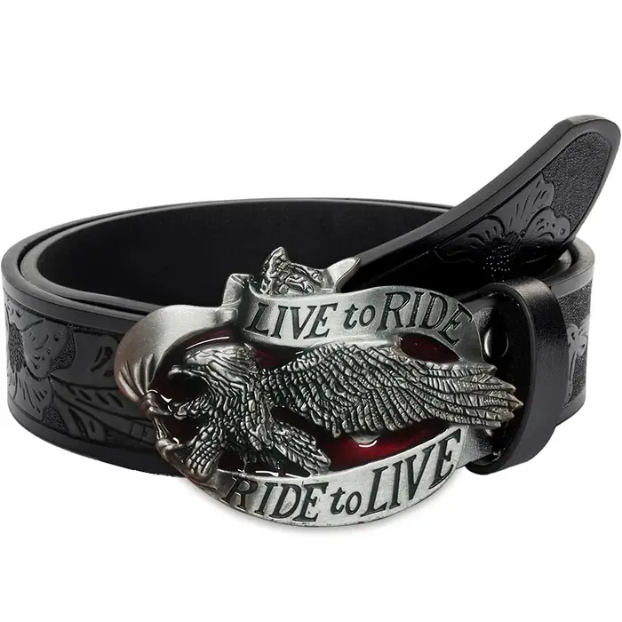 Ceinture en jean pour homme style western