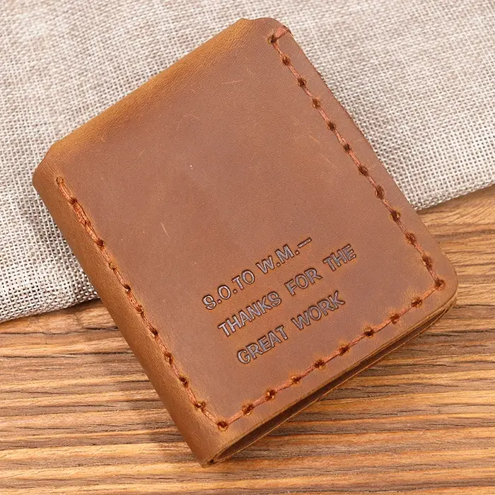 100% portefeuille en cuir véritable hommes la vie secrète de Walter Mitty