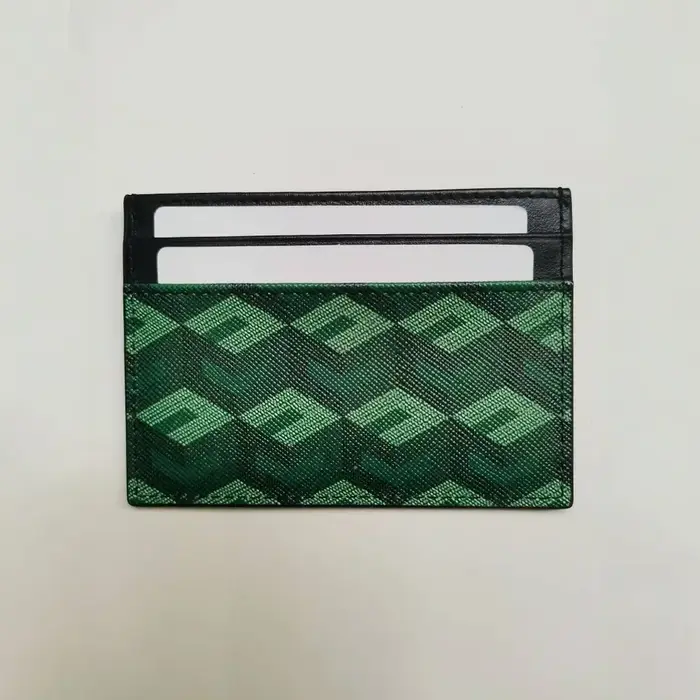Nouveauté classique mode multi-fonctionnel petit porte-cartes en cuir portefeuille Protection des documents Clip-On motif 3D conception
