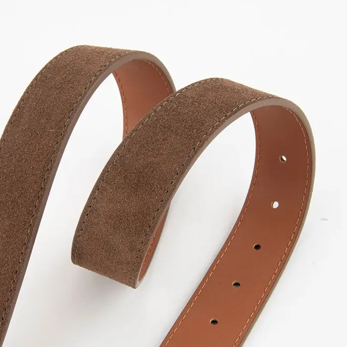 Ceinture en cuir véritable mat pour femme