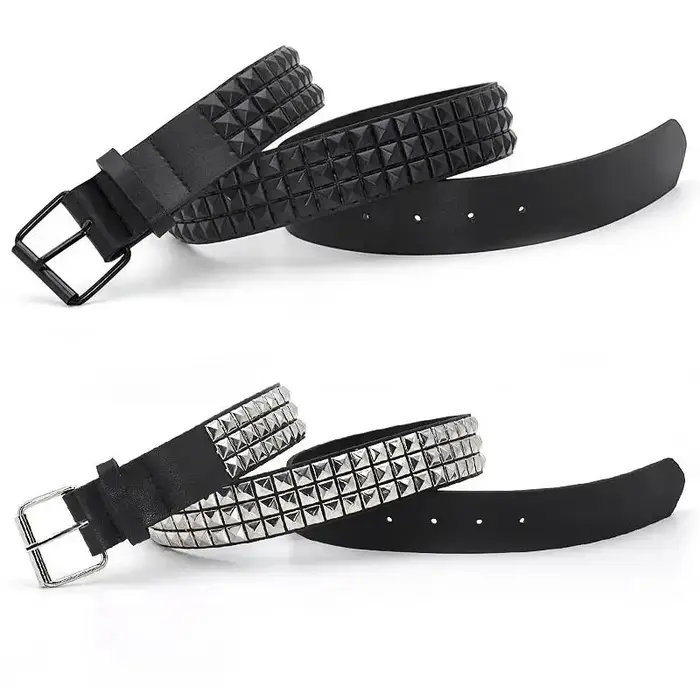 Ceinture punk cloutée pyramide