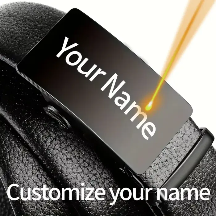 Ceinture décontractée personnalisée avec gravure de nom