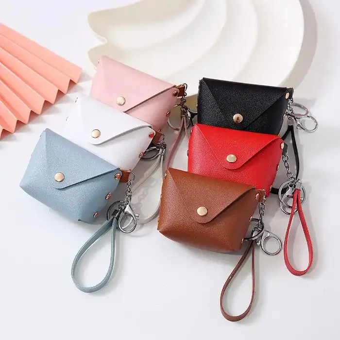 Mini porte-monnaie en cuir PU