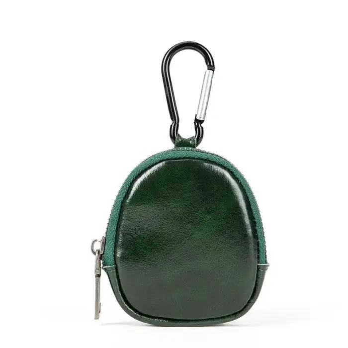 Mini porte-monnaie en cuir véritable