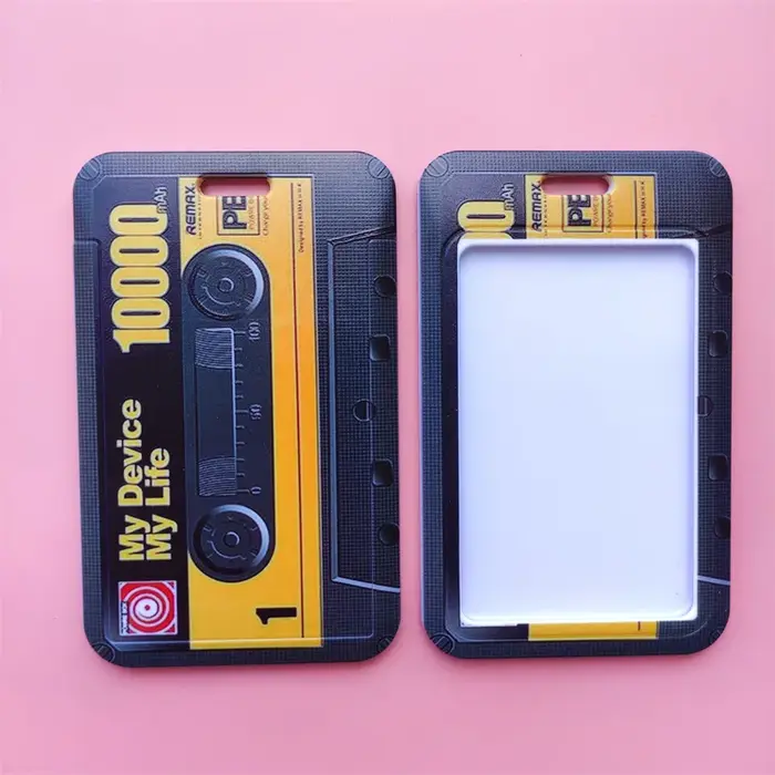 Porte-cartes à bande rétro