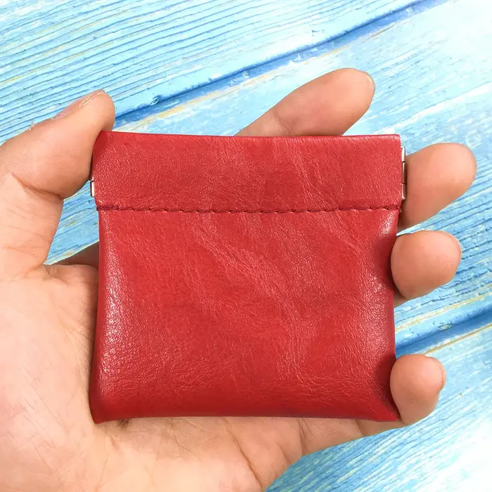 Porte-monnaie en cuir PU noir pour hommes, petits écouteurs, sac portefeuille, clé, affaires, porte-