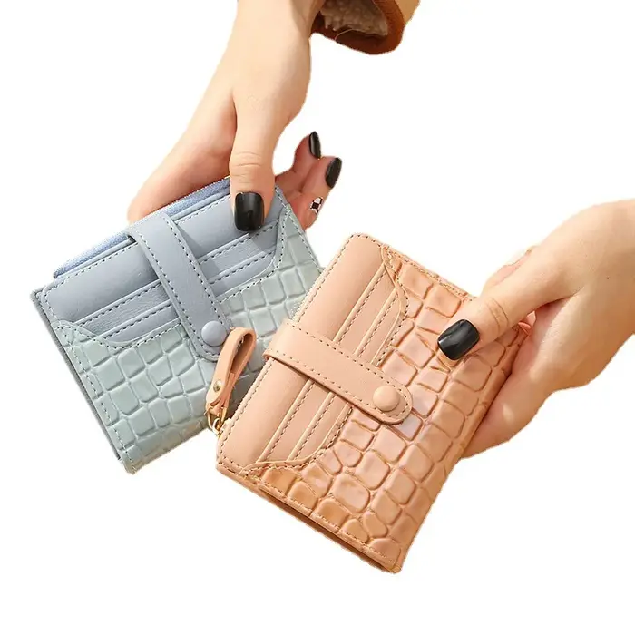 Femmes court portefeuille petite mode marque de luxe en cuir sac à main dames carte sac pour pochette femme sac