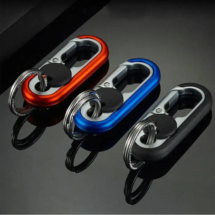 Cadeau pour homme boucle de clé en métal porte-clés d'affaires