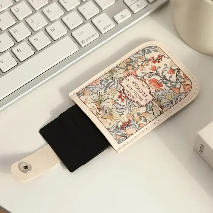 Porte-cartes coulissant pour femmes et hommes