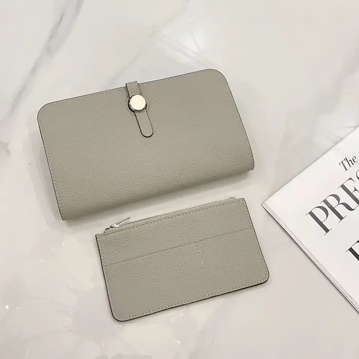 Portefeuille Long en cuir de vache pour femmes