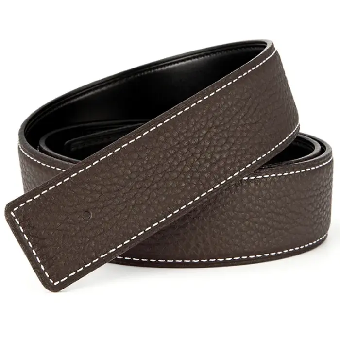 Ceinture de marque en cuir véritable pour homme