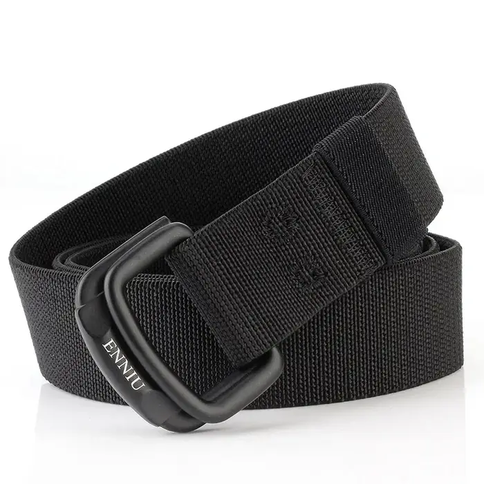 Ceintures légères à Double anneaux avec boucle en métal pour hommes