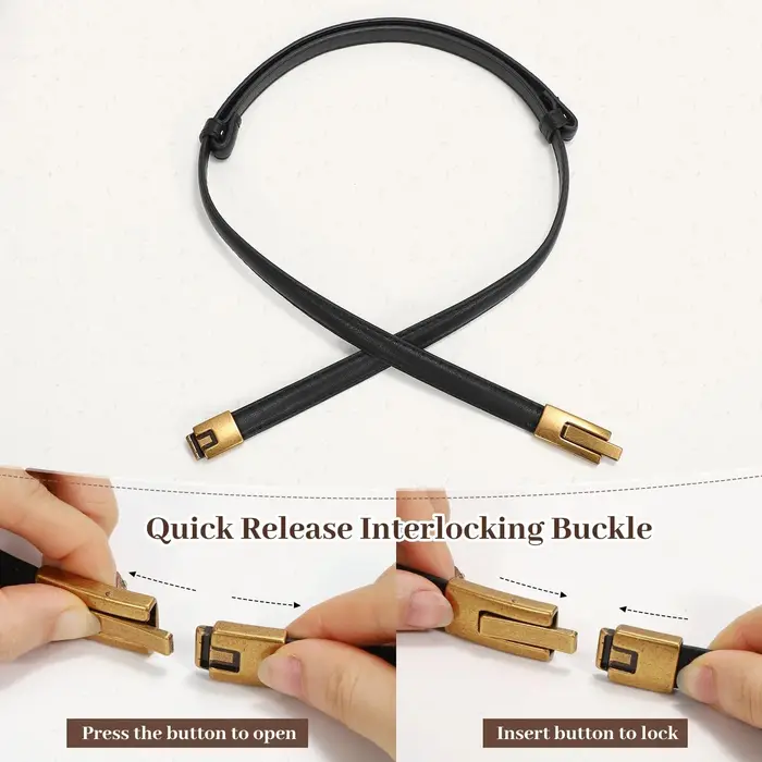 Ceinture fine en cuir véritable verni pour femmes