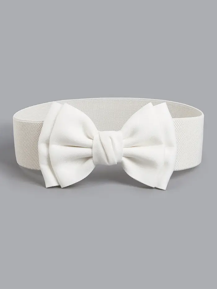 Ceinture élastique à gros nœud pour femmes
