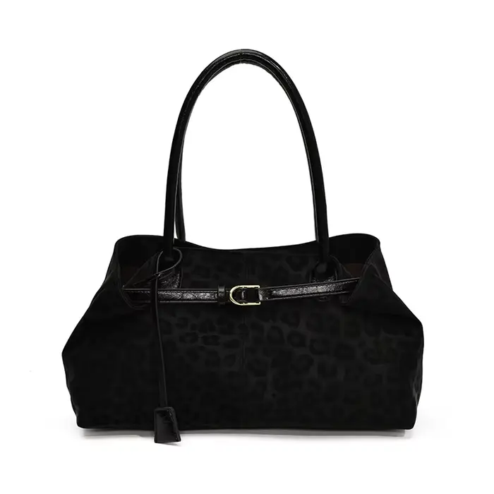 Sacs à bandoulière en cuir PU léopard pour femmes, fourre-tout tendance de marque de luxe de stylist