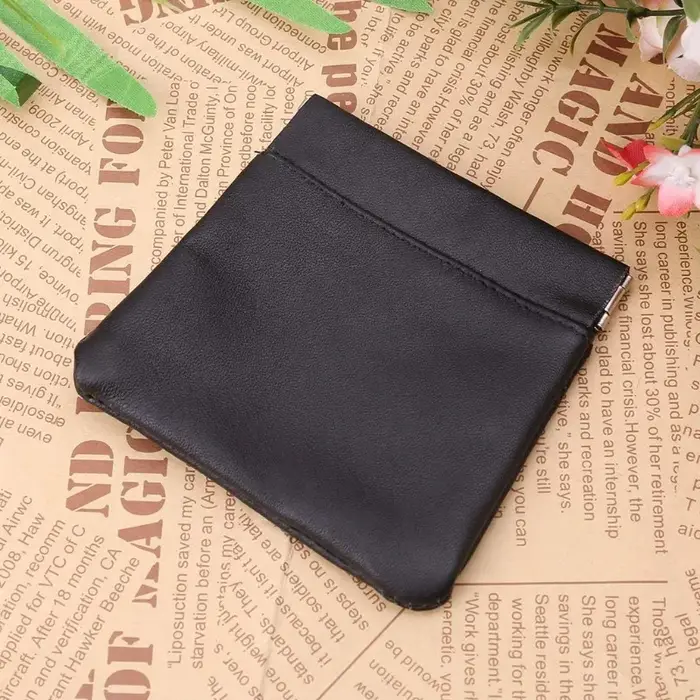 Porte-monnaie en cuir court portefeuille sac femmes hommes petit Mini enfants fille argent changement clé écouteurs voyage porte-carte de crédit