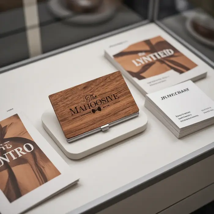 Porte-cartes de visite personnalisé avec logo personnalisé