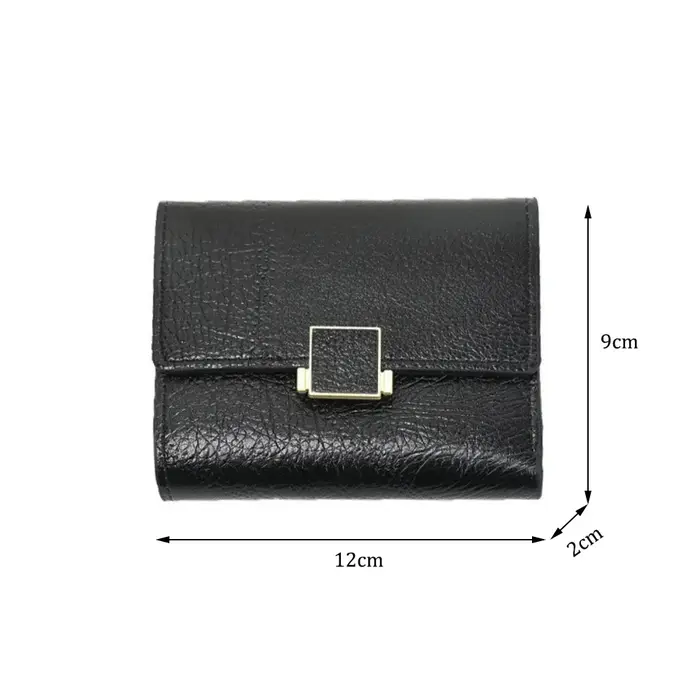 Vintage femmes portefeuille court en cuir petit sac à main Mini femme mode multi-carte porte-carte porte-monnaie multi-fonctionnel pochette